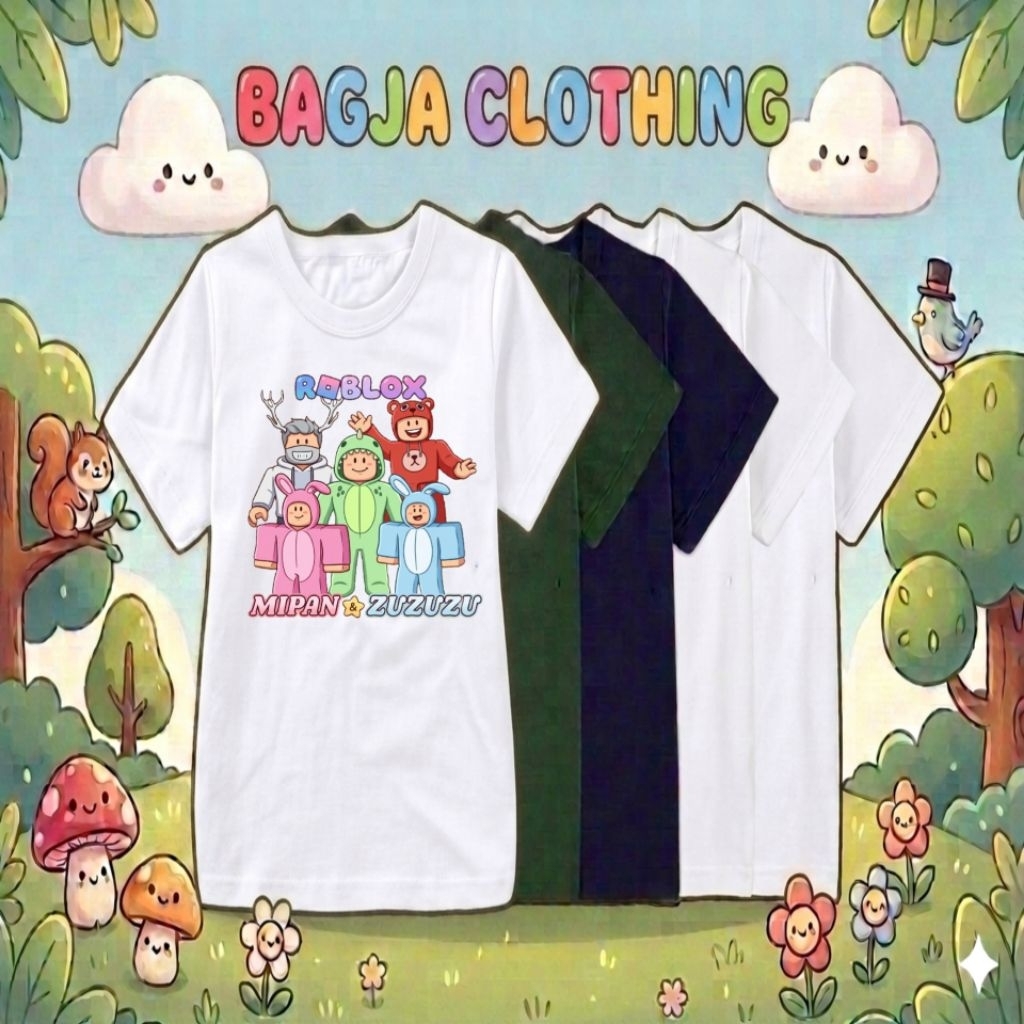 Roblox Mipan Zuzu เสื้อยืดเด็ก