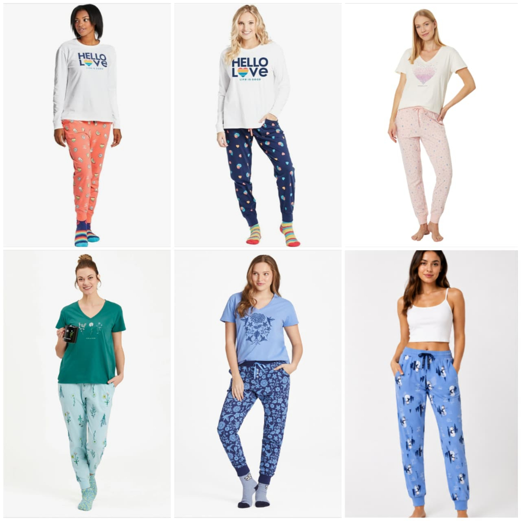 Life Is Good ผู้หญิง Snuggle Up Joggers ชุดนอนกางเกงกางเกง