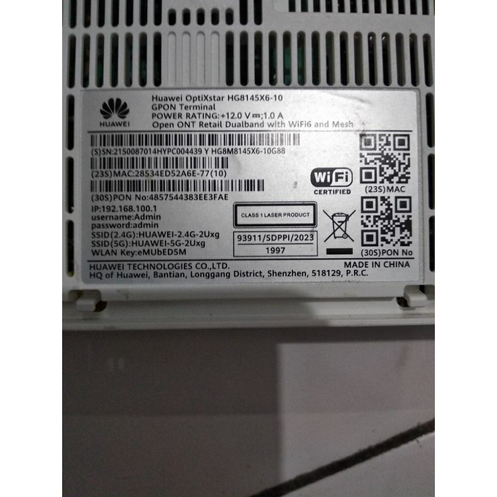 huawei HG8145X6-10**
