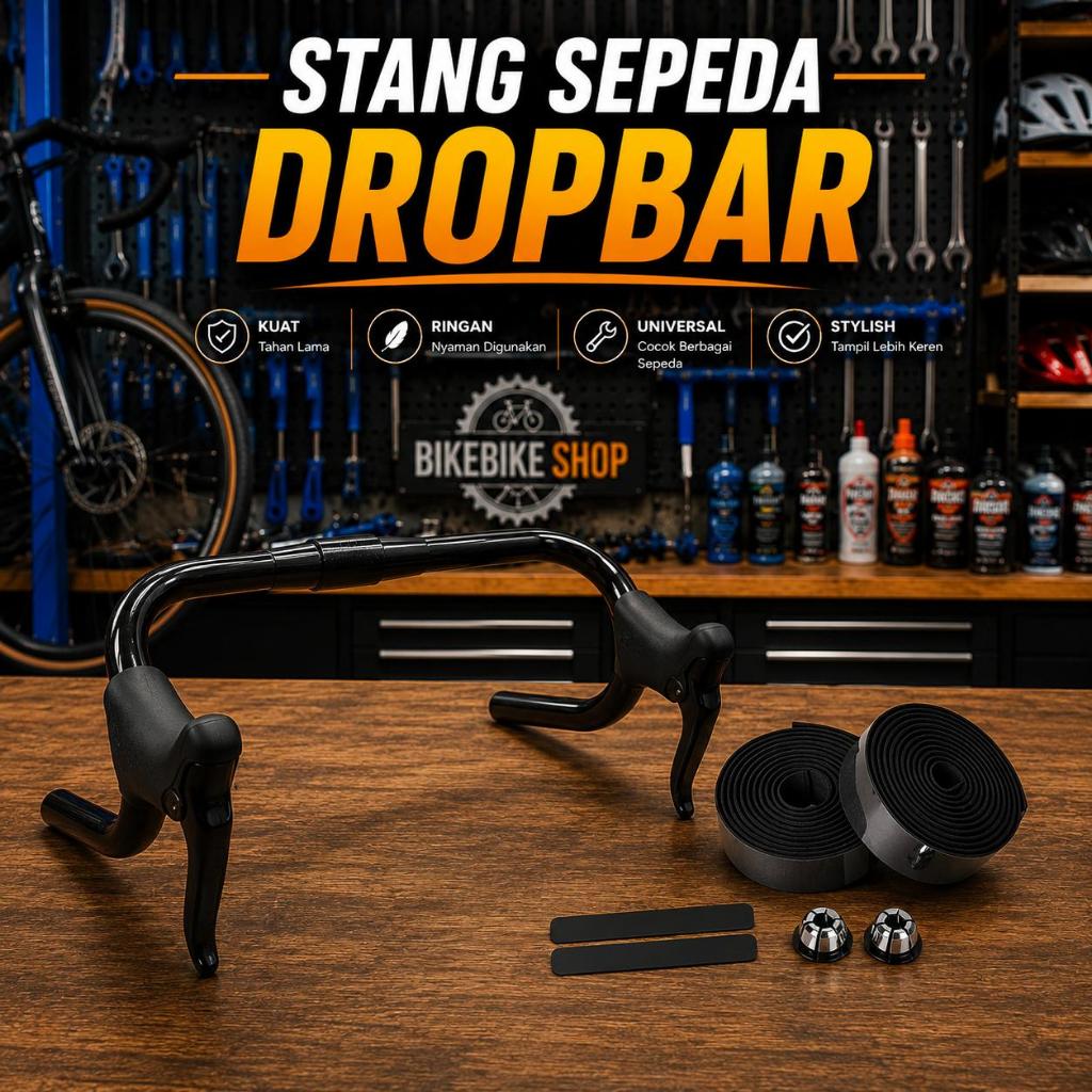 Fullset Handlebar Racing Bike Dropbar fixie จักรยานเสือหมอบมาตรฐาน 25.4