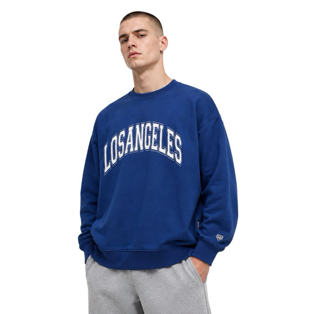 Ebbets Field Crewneck สีฟ้า