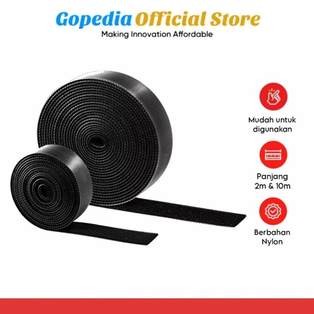 สายรัด Velcro Organizer 2 เมตร 10 เมตรกาว Clamp Organizer ผู้ถือคอมพิวเตอร์เชื่อมต่อสาย Fastener ชุด