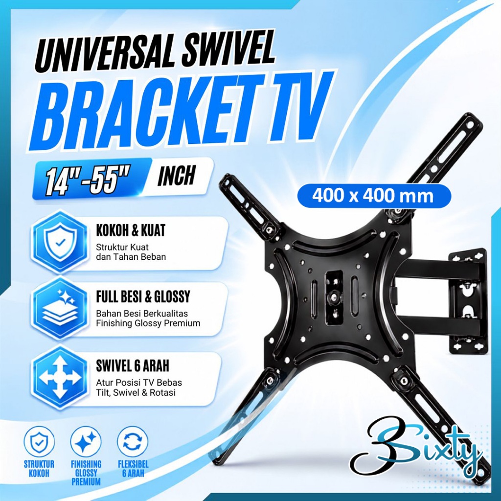 ทีวี LED SWIVEL BRACKET 14 17 19 20 22 24 27 32 40 43 นิ้ว Universal Smart TV Digital LCD หมุน BRACK