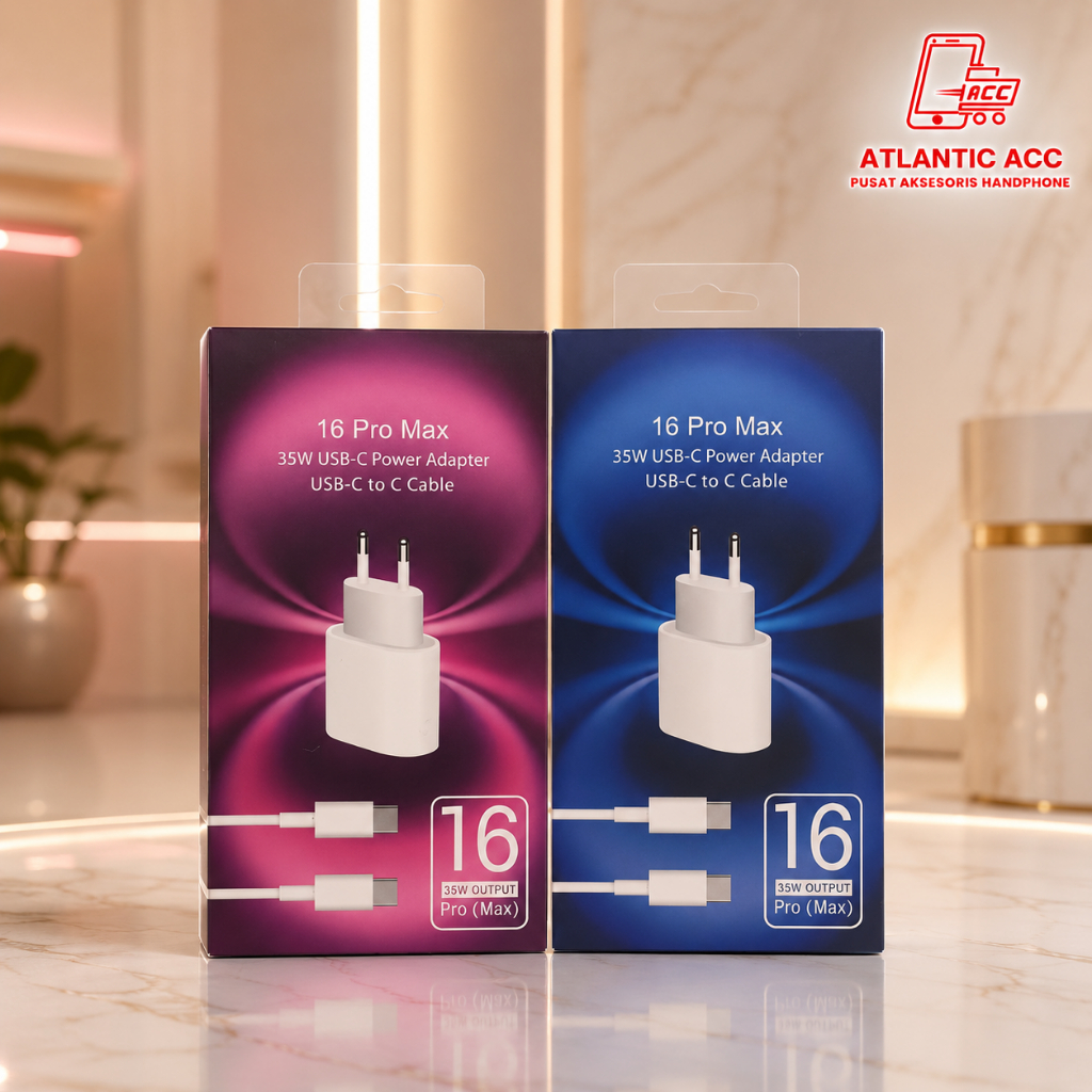 Travel Charger i Phone 16PM 35W สาย USB-C ถึง Type-C อะแดปเตอร์ไฟคุณภาพดี 1 ชุด