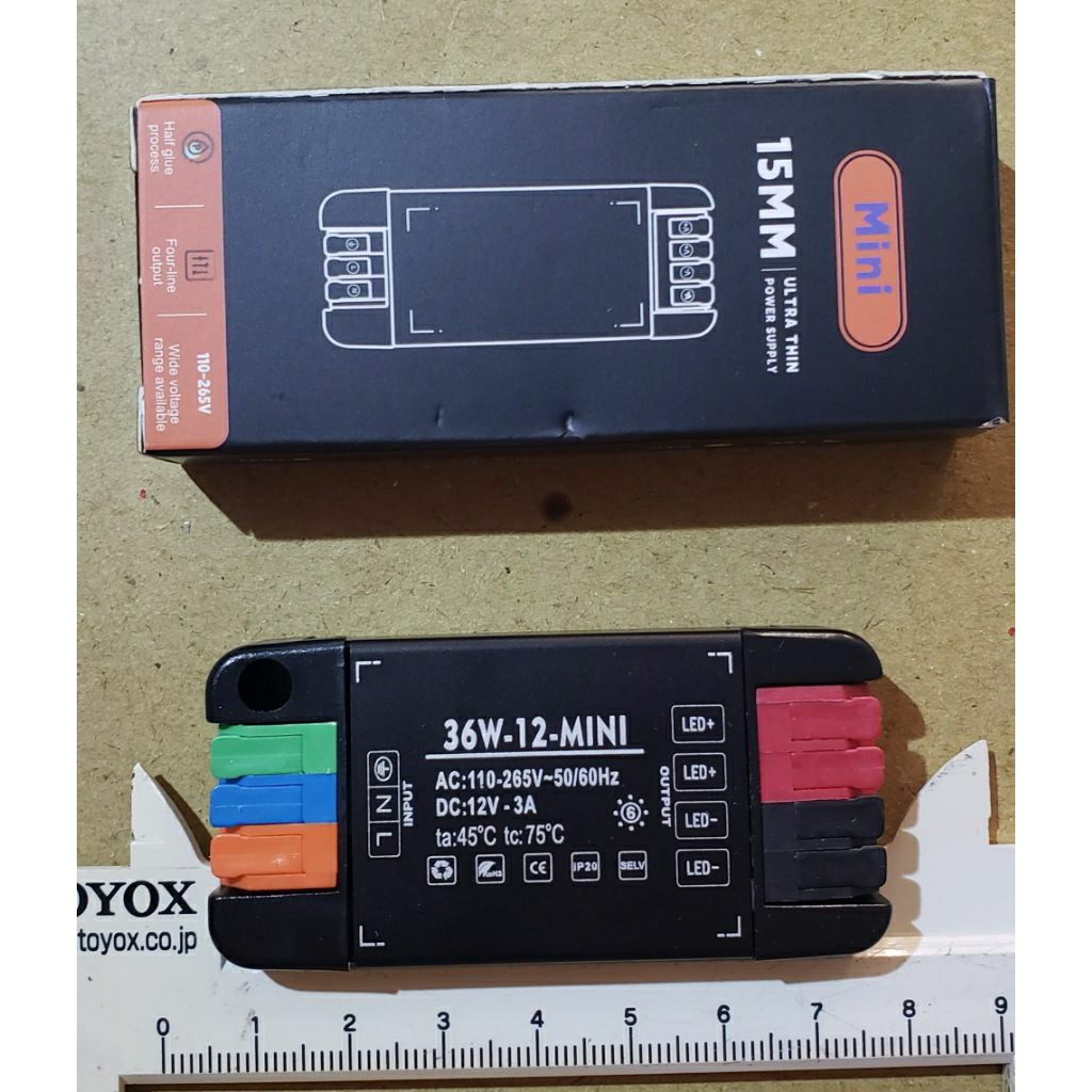 MINI POWER SUPPLY LED 36W 12VDC 3A