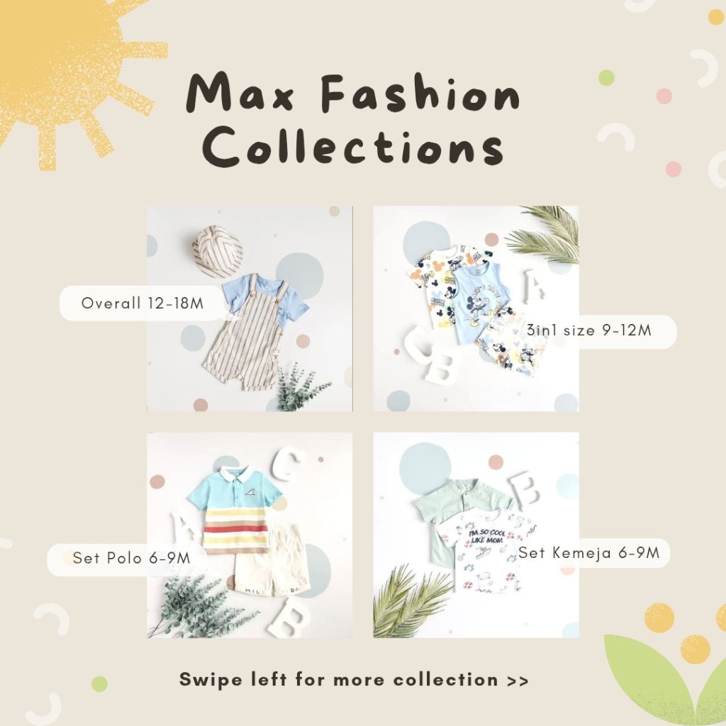 Max Fashion Baby & Boys Clothes Size 3M to 4Y