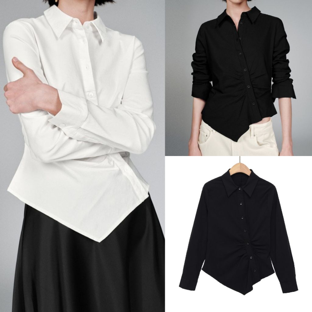 เสื้อ Curvy ไม่สม่ําเสมอ 8056 (TENC)