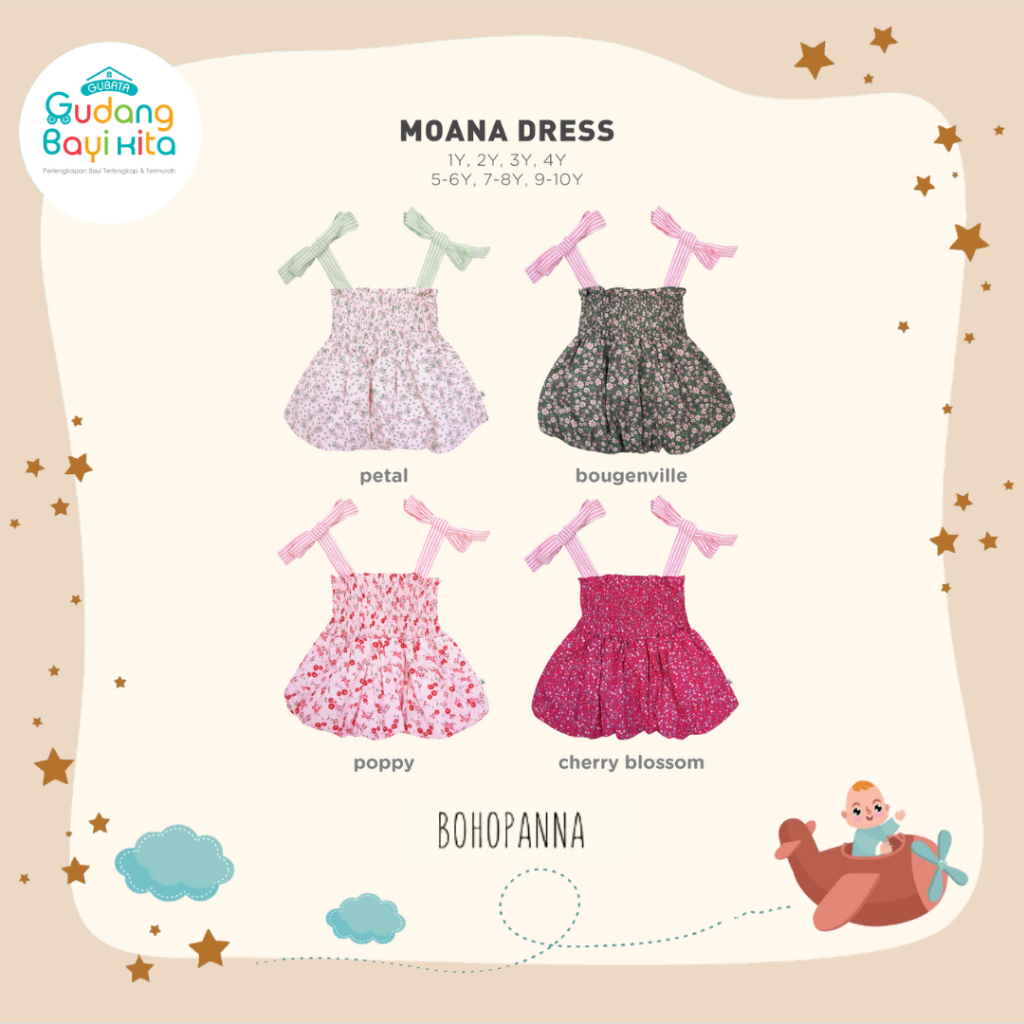 Bohopanna Moana Dress / ชุดเด็ก