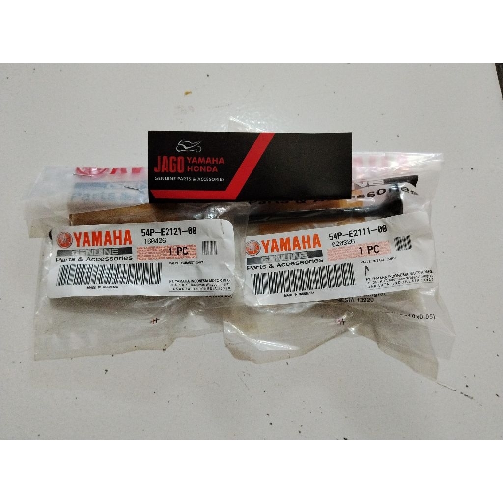 (ชุด 2 ชิ้น) 54P E2111 & 54P E2121 วาล์วในวาล์ว EX MIO J ORIGINAL YAMAHA