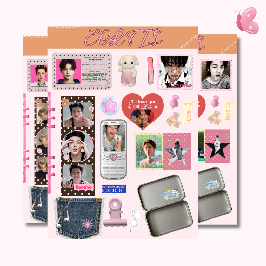 BC KPOP STICKERS CORTIS TINCASE ALL MEMBERS