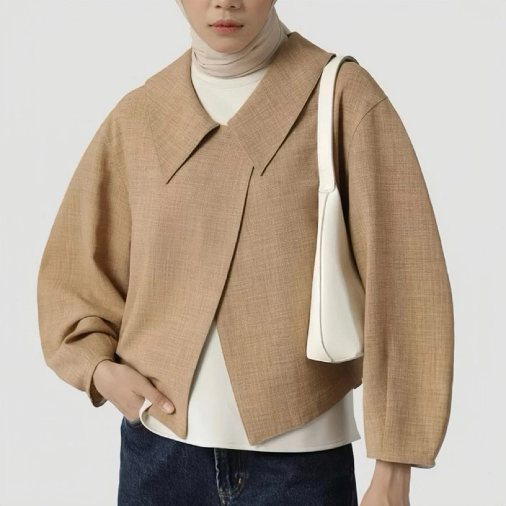 Bydevs.id - Sofia Plain Outer for Women - Womens Tops - Casual Official Office Blazer Tops สไตล์เกาห