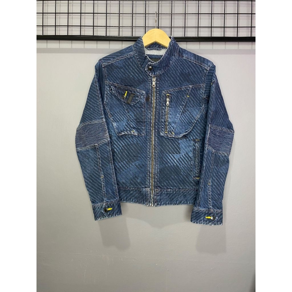 เสื้อแจ็คเก็ตมอเตอร์ไซค์ TORAICHI DENIM