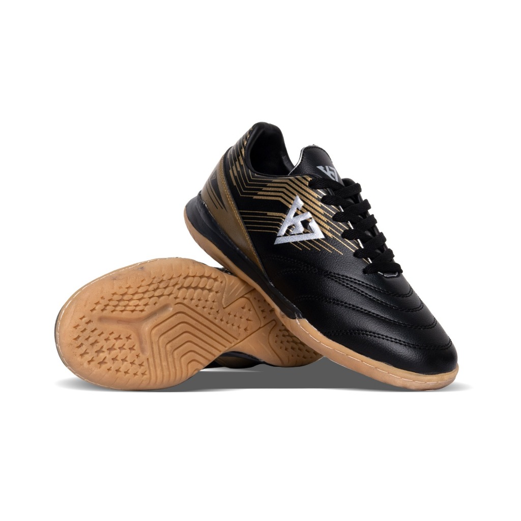 K7 Victorous Sonic Rainbow Black Gold รองเท้าฟุตซอล 39-44