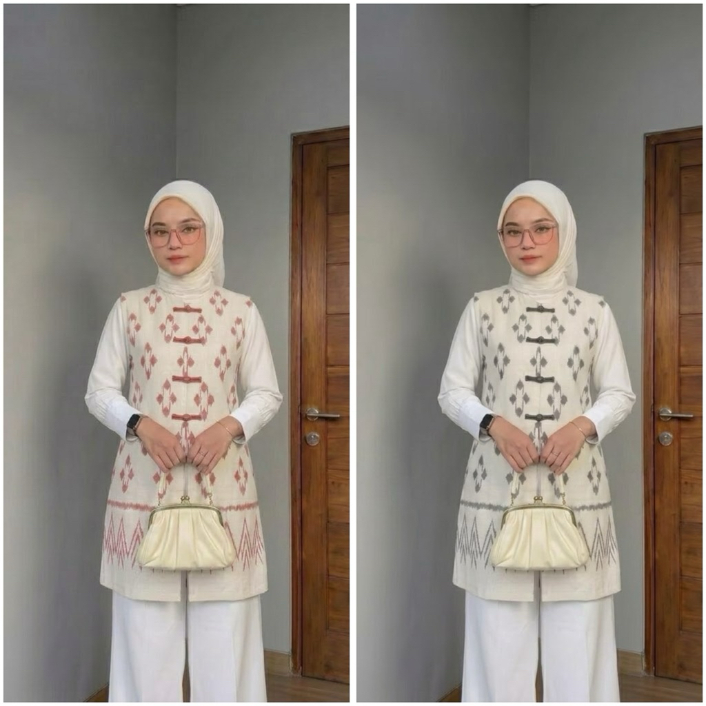 KARTIKA WOVEN VEST WOVEN TOP KIMONO WOVEN OUTER WOVEN