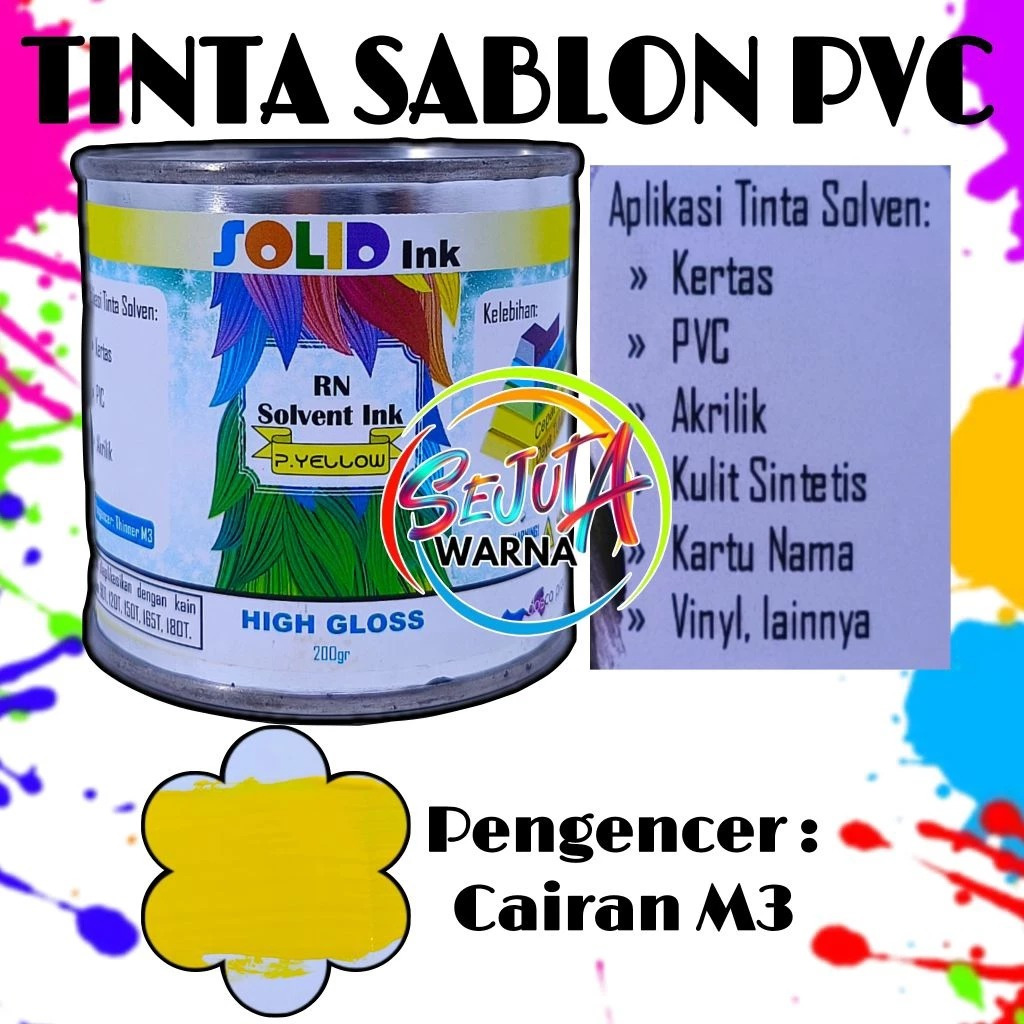 PVC SOLID INK SCREEN PRINTING INK 1KG ฐานเสริม