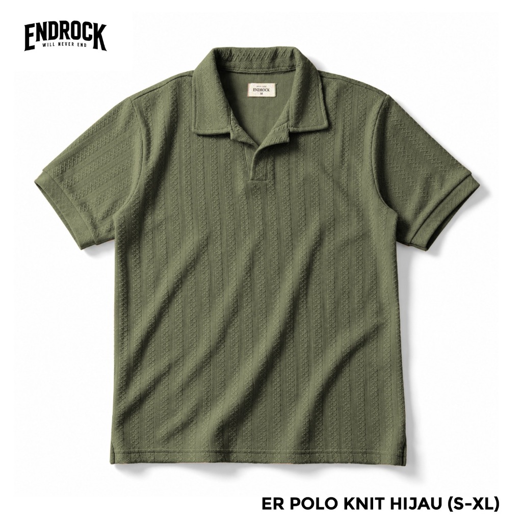 POLO KNIT ENDROCK | เสื้อโปโล KNIT | POLO BULE | เสื้อยืดโปโล