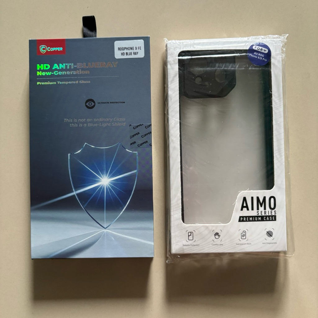 กระจกนิรภัยทองแดงป้องกันสายลับ ASUS ROG PHONE 9 FE & Case Premium ASUS ROG PHONE 8 9 FE Condition Ne