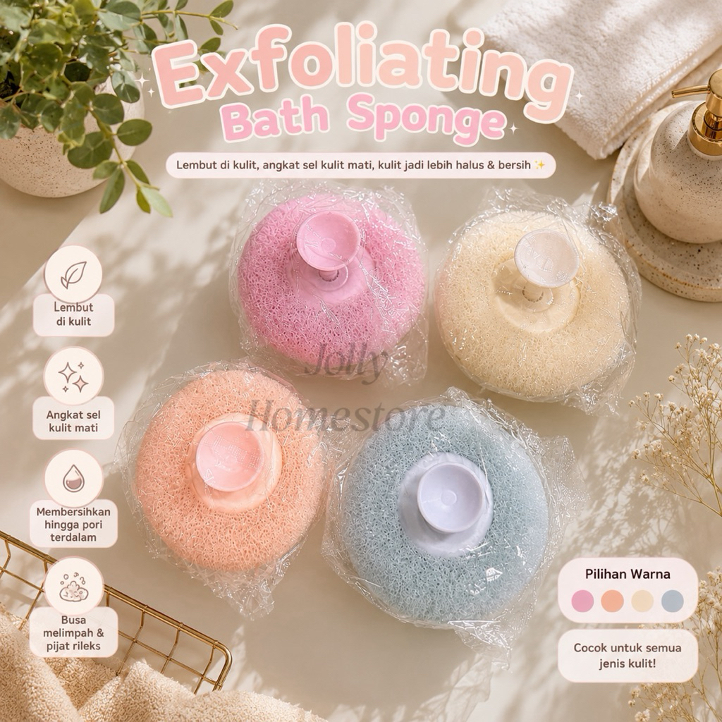 JOLLY JOLLY JOLLY | ฟองน้ําโดนัททําความสะอาดร่างกายโฟมหนานุ่มและสะดวกสบาย