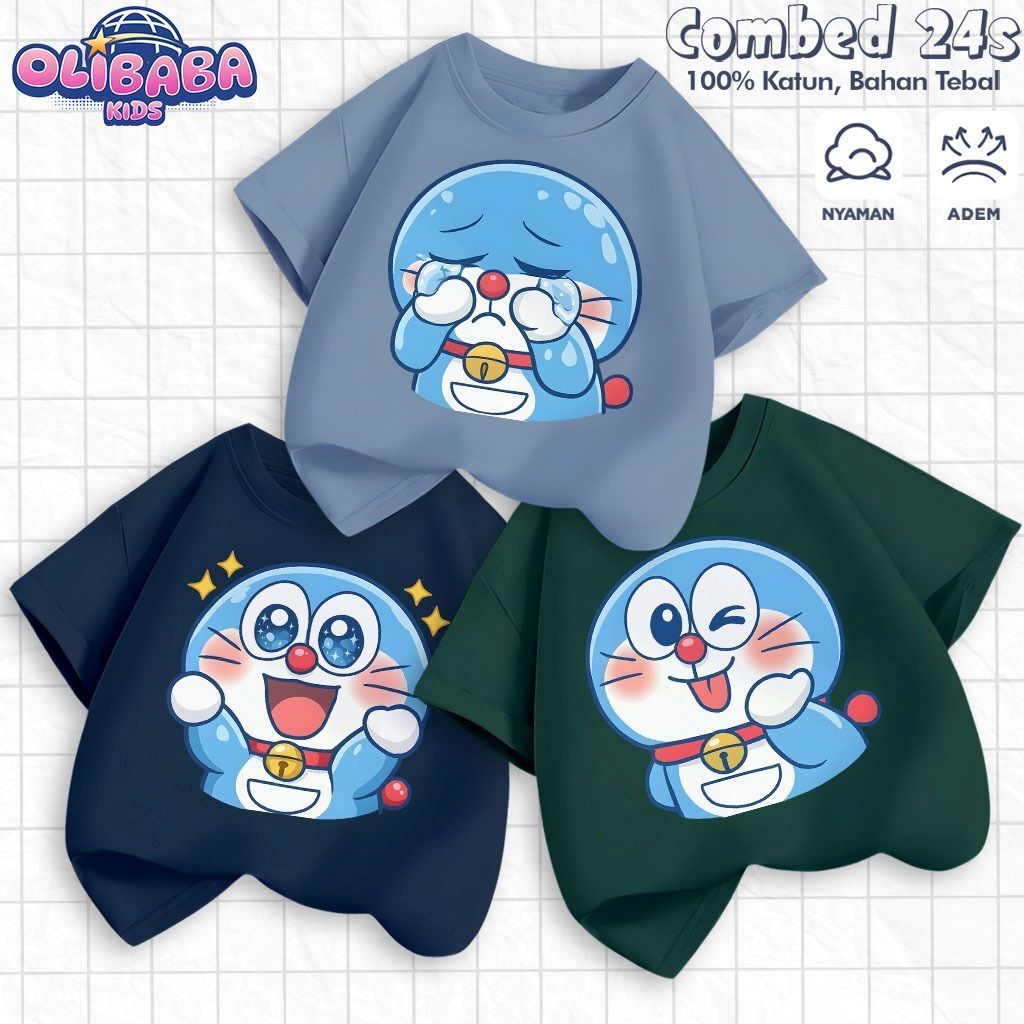 KATUN Olababa Kidswear - เสื้อยืดเด็กพรีเมี่ยม 1-12 ปีผ้าฝ้ายหนา 100% 24s ชายหญิงเสื้อผ้า - I26