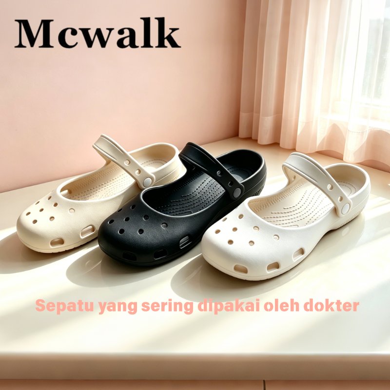 MCWALK รองเท้าแตะบัลเล่ต์ผู้หญิงสวยๆ Soft EVA | กันกลิ่น ไม่ร้อน เหมาะกับโรงเรียน รายวัน ล่าสุด รุ่น