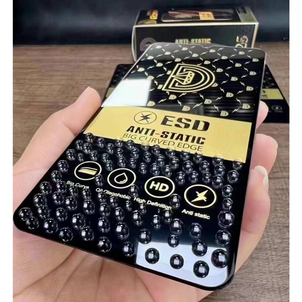 TEMPERED GLASS FULL ANTI STATIC DIAMOND สําหรับ XIAOMI REDMI 7 7A 8 8A PRO 9 9A 9C 9T MC