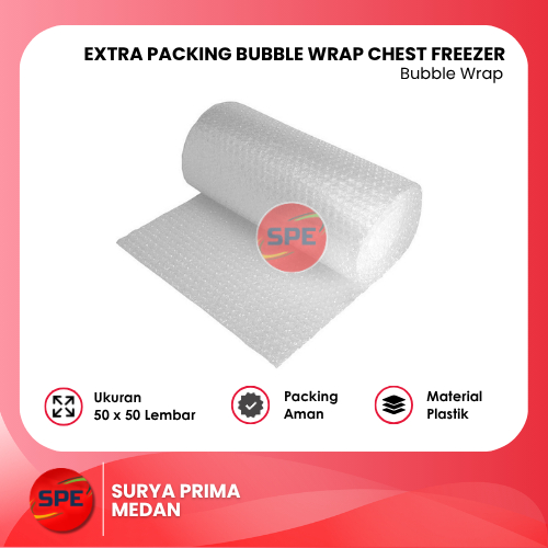 ห่อเพิ่มพิเศษ BUBBLE WRAP สําหรับ 2-DOOR CHEST FREEZER