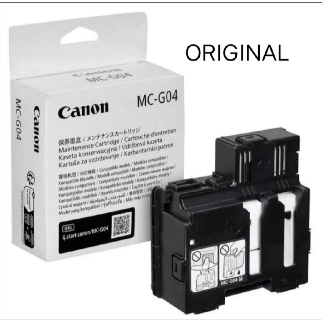 กล่องบํารุงรักษา CANON MC-G04 ของแท้ สําหรับเครื่องพิมพ์ G1020, G 2020, G 3020, G570, G670