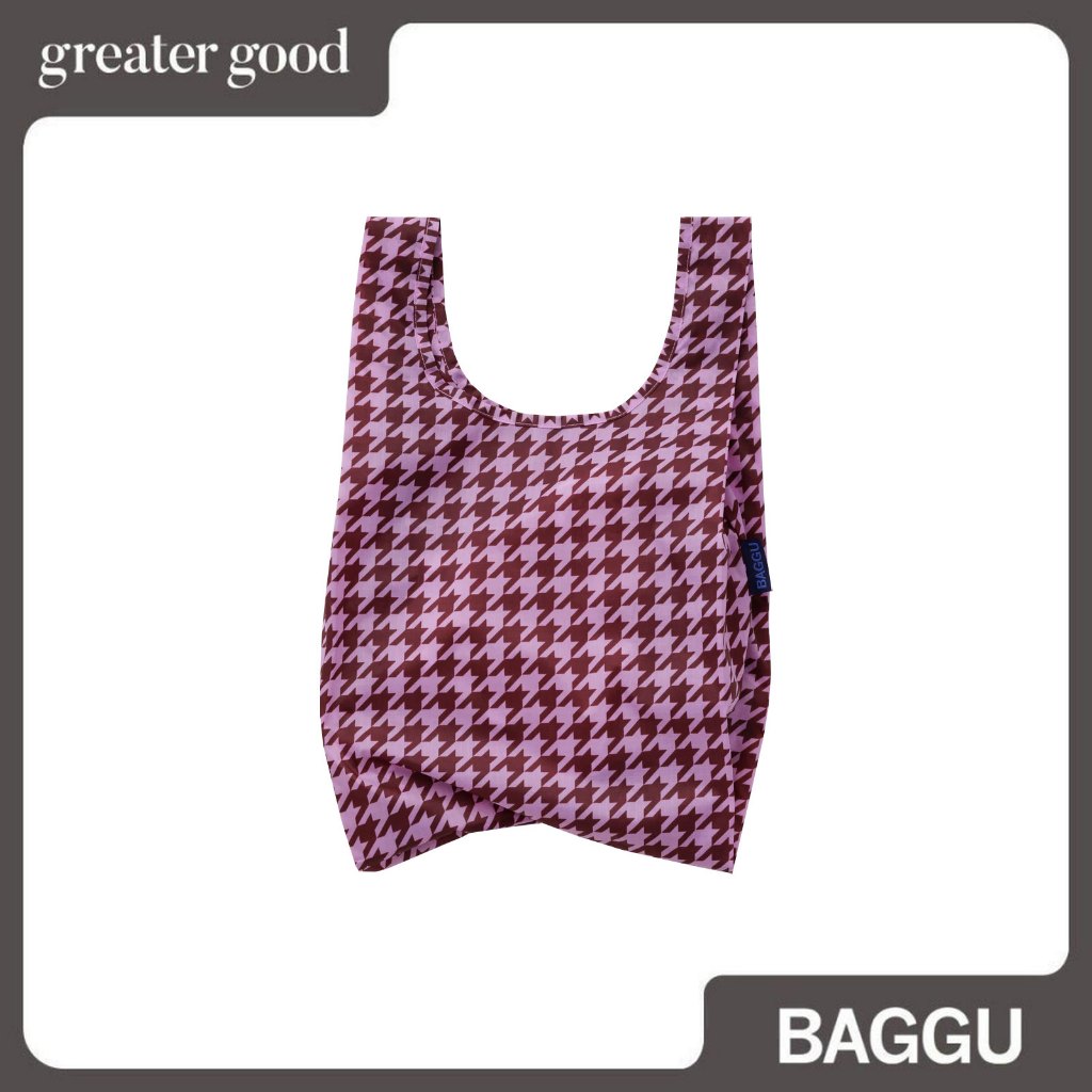 Baggu - Baby Baggu สีชมพู Houndstooth