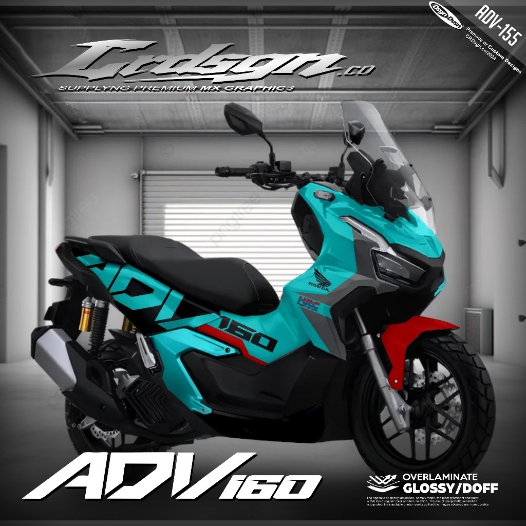 Honda ADV 160 ADV 150 Full Body Decal สติ๊กเกอร์แบบกําหนดเอง ออกแบบฟรี Simple Motif ADV 155