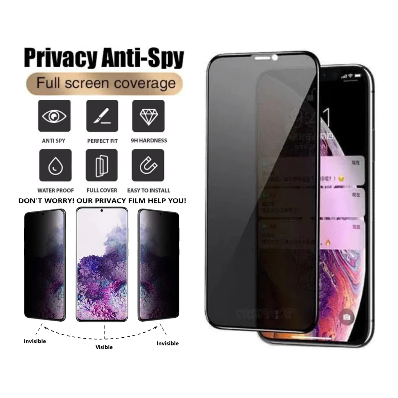 LAYAR กระจกนิรภัยความเป็นส่วนตัว Samsung A14 A70 A22 F42 M14 F14 A11 M11 A20 A30 A50 A50S A30S M30S 