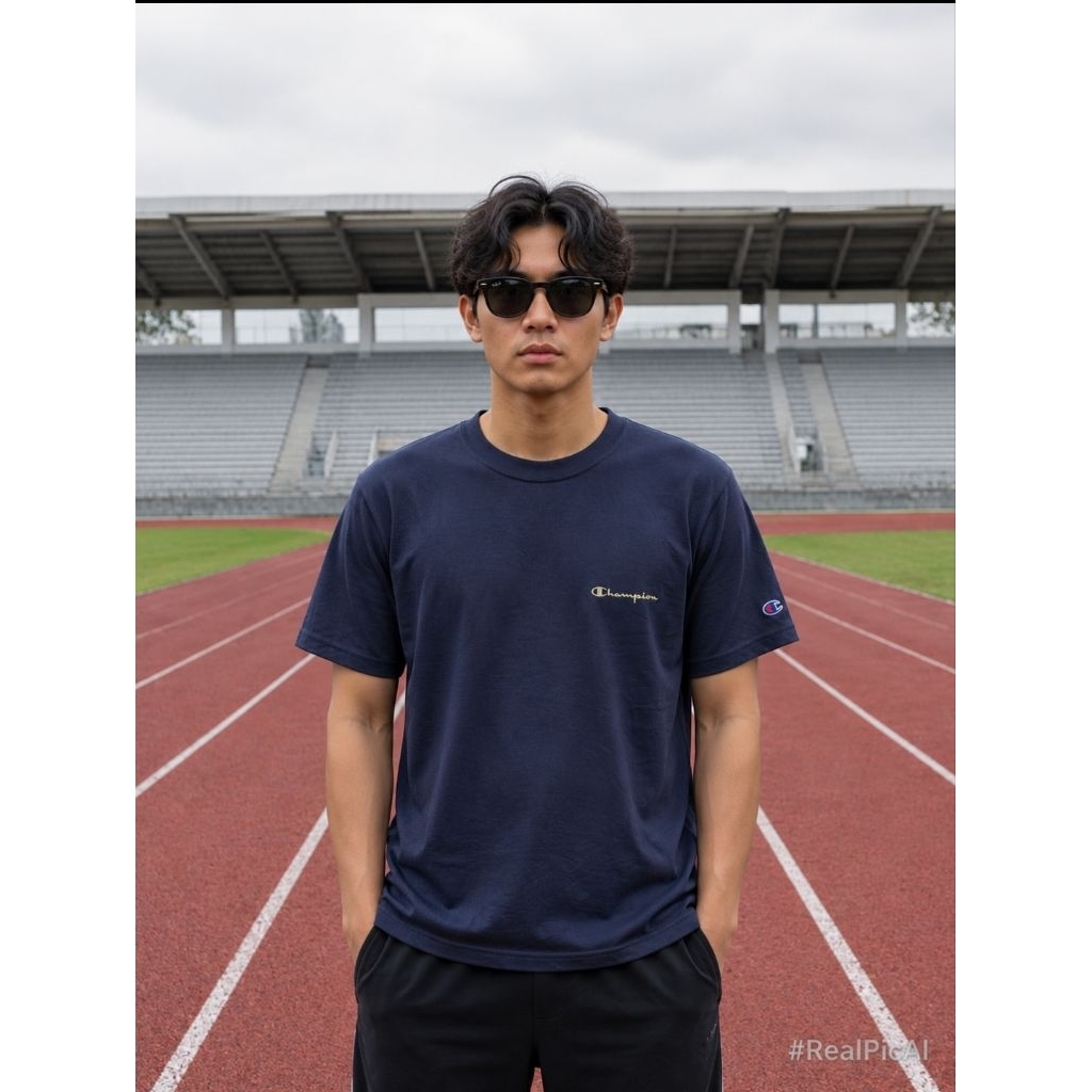 เสื้อเจอร์ซีย์โพลีเอสเตอร์ mest CH*MPION 0R1 ไซส์ M fit L (P68 x L53)