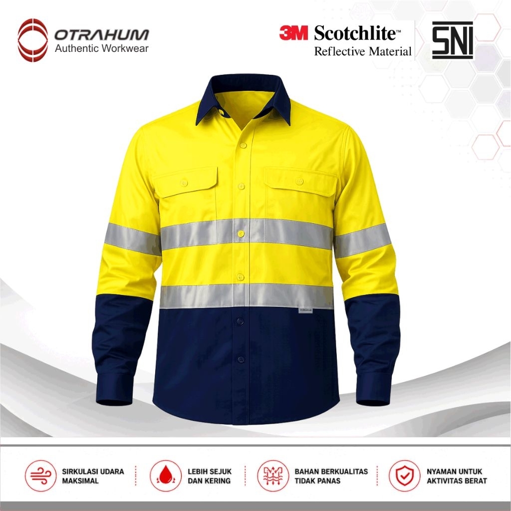 KEMEJA MERAH OTRAHUM (SNI) ชุดทํางานชุดเสื้อ Workwear โครงการสนามความปลอดภัย K3 สะท้อนแสงคะแนนคะแนนคะแนนคะแนนคะแนนคะแนนคะแนนคะแนนคะแนนคะแนนคะแนนคะแนนคะแนนคะแนนคะแนนคะแนนคะแนนคะแนนคะแนนคะแนนคะแนนคะแนนคะแนนสําหรับช่างประกอบวิศวกร Mining Navy สีเหลืองสีส้มสี