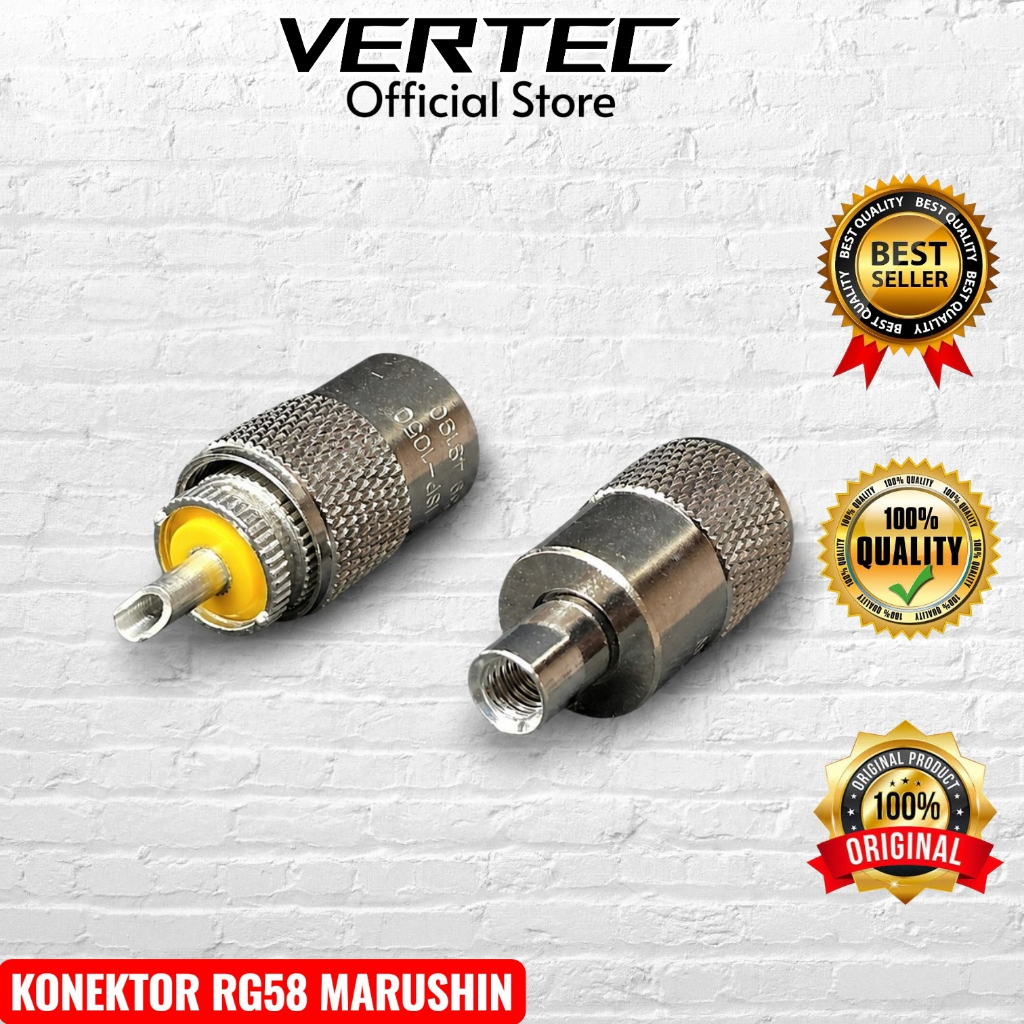 MARUSHIN RG58 Connector สําหรับสายเสาอากาศ RG-58 PL259