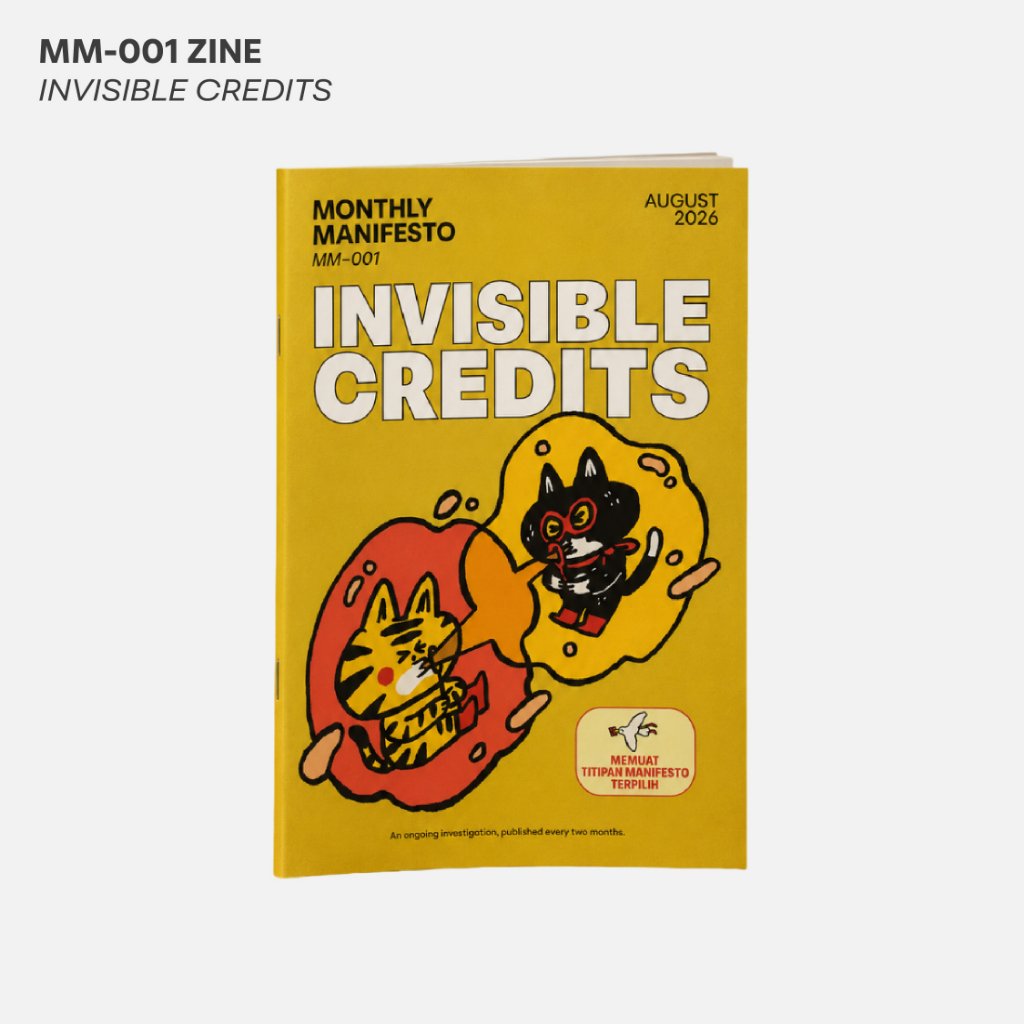 Manefsto August Invisible Credit - Zine
