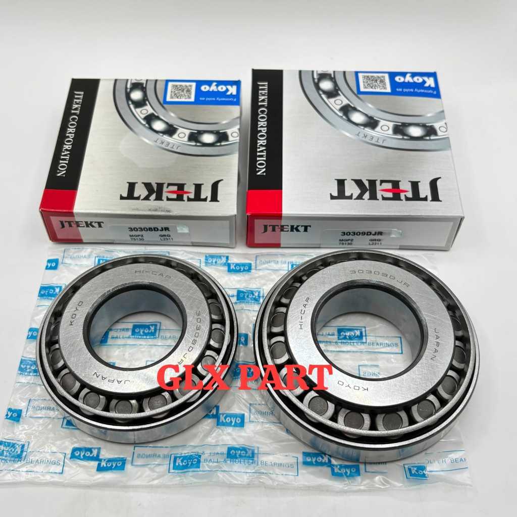 แบริ่ง 30308DJR + 309DJR KOYO แบริ่งพินออน ด้านหน้าด้านหลัง PS120 1 ชุด