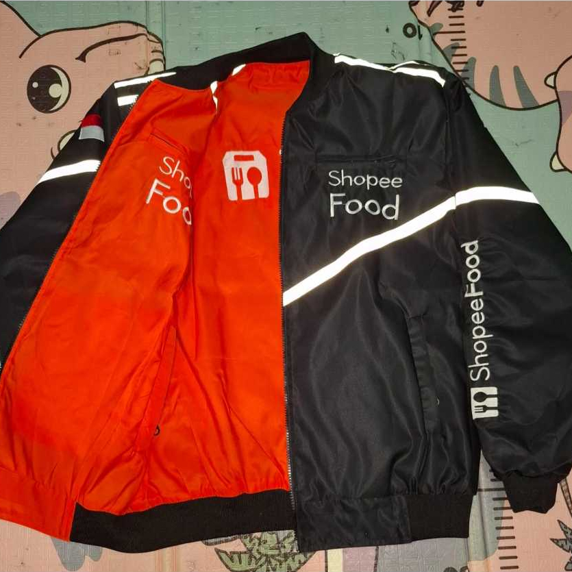 SOPHI สีดํากันน้ํา EMBROIDERED SPF REVERSIBLE DRIVER JACKET READY SIZE ML XL XXL XXXL 4XL 5XL 6XL 7X