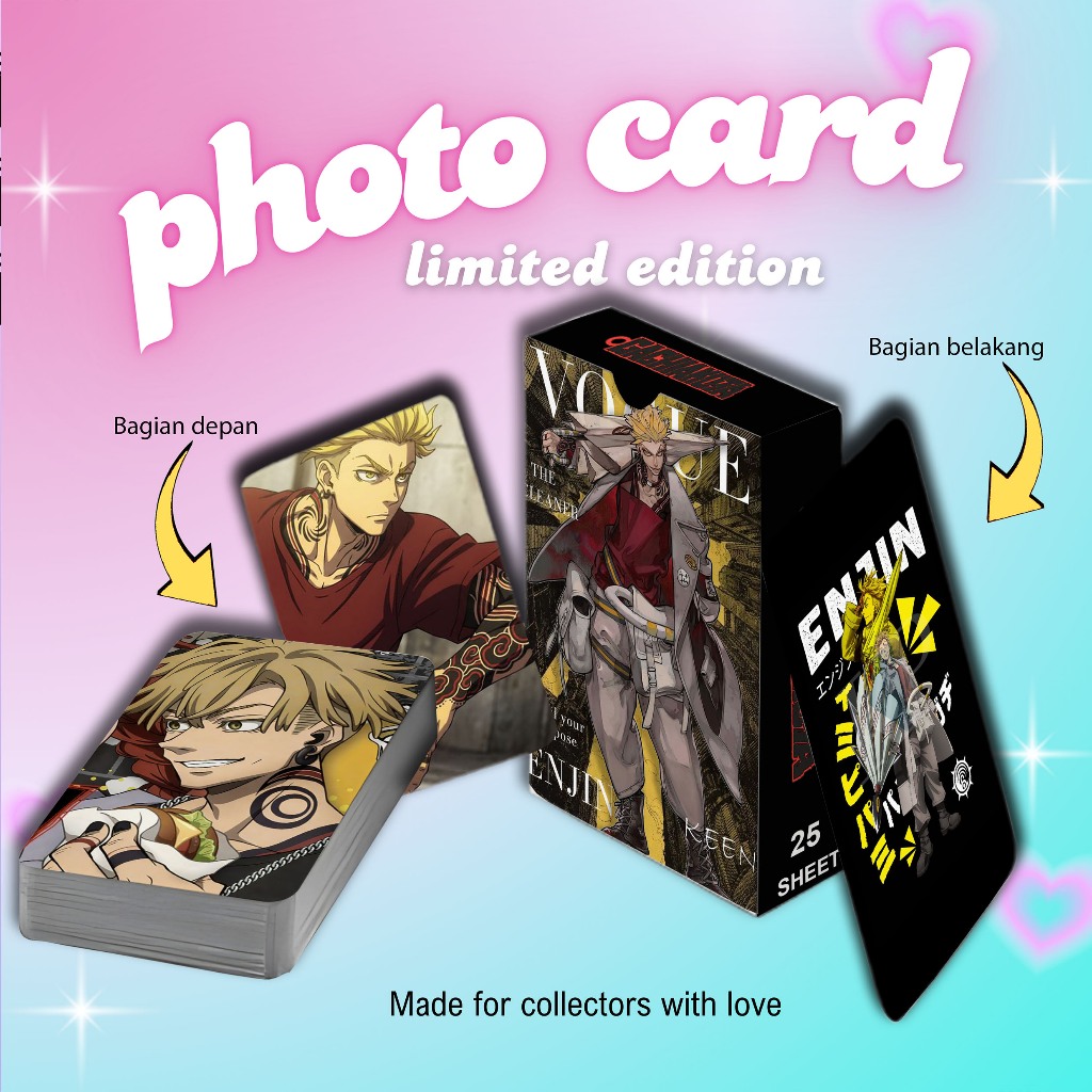 [ 2 ด้าน ] Enjin Gachiakuta premium Photocard Set 25 ชิ้น พร้อมกล่อง