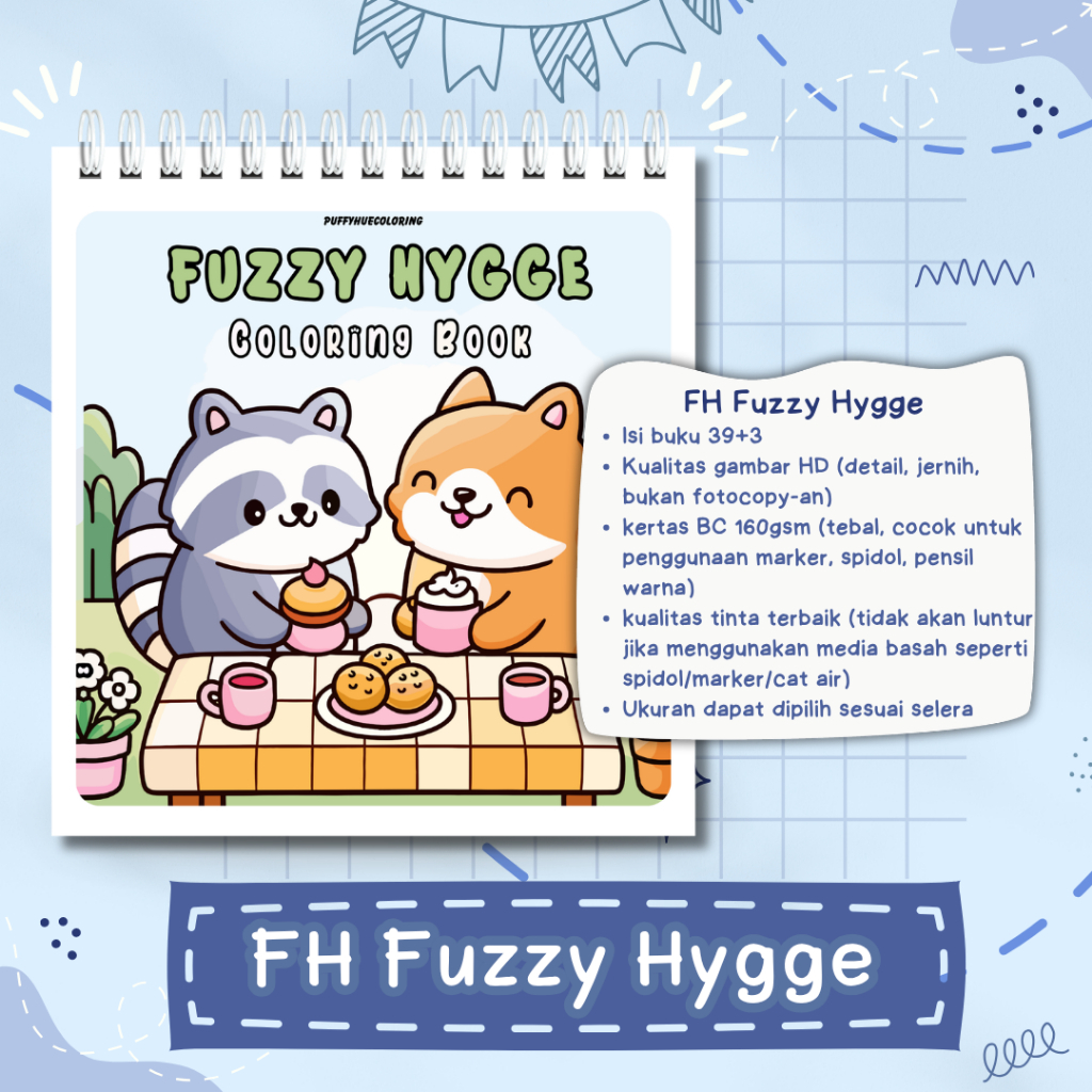 สมุดระบายสี FH Fuzzy Hygge