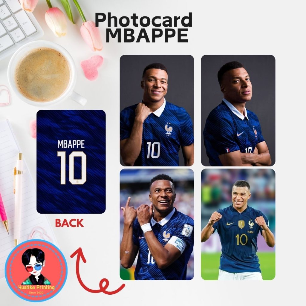 (UNIT) Photocard พรีเมี่ยม Kylian Mbappe - ปลอกด้านในฟรี