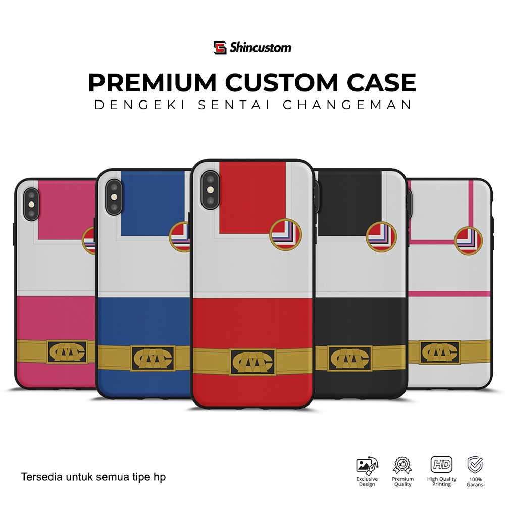 เคสแบบกําหนดเอง Dengki Sentai Changeman Casing HP Tokusatsu Japan Retro