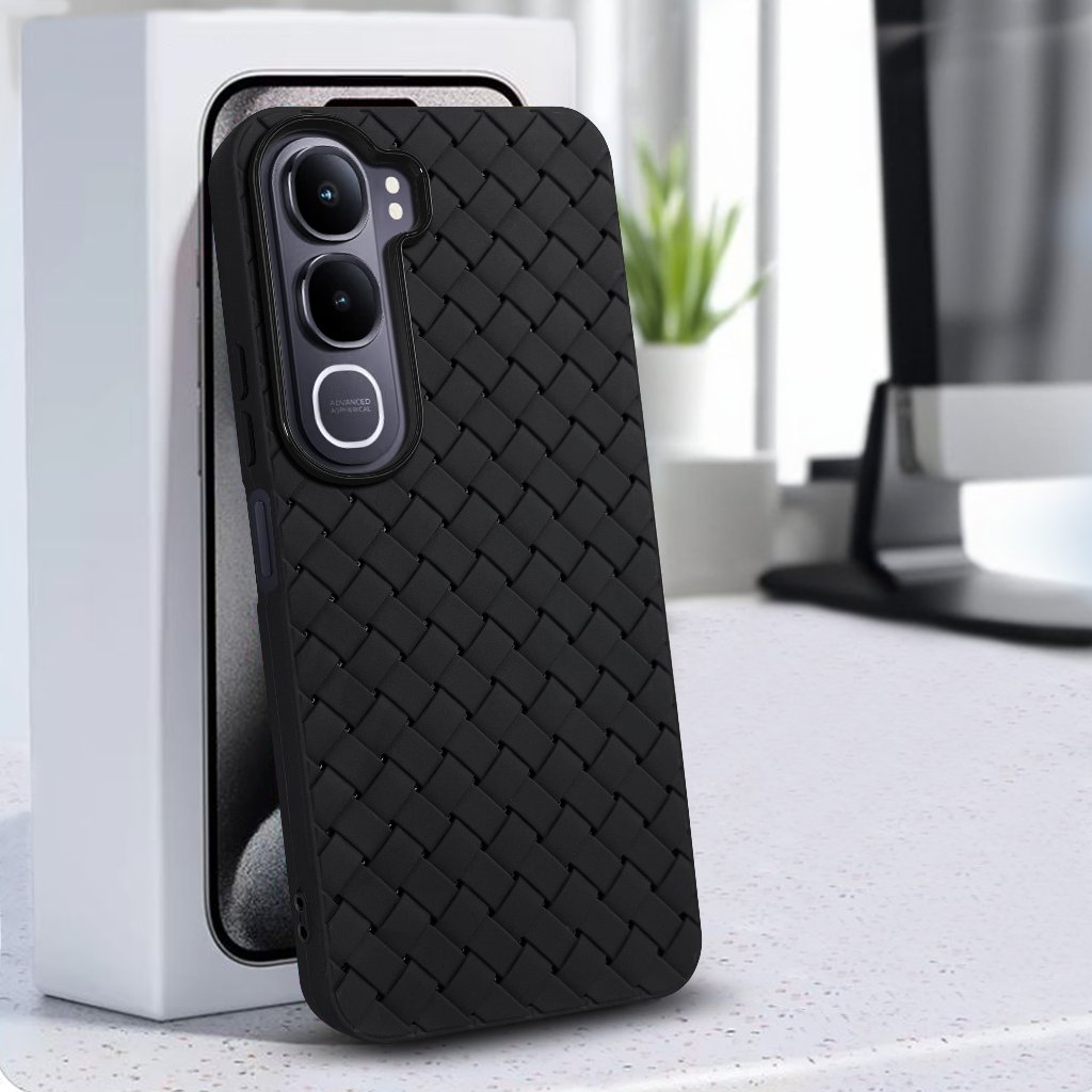 Vivo Y21D Softcase SLIM WOVEN BREATHABLE Casing Case Hp Vivo Y21D