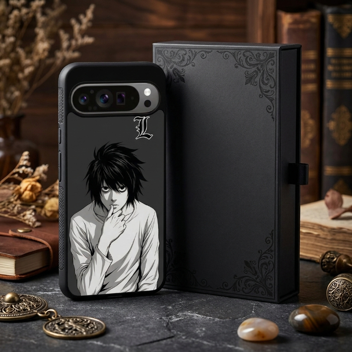เคสไฮบริด Google Pixel 10 9 8 7 6 5 4 3 10a 9a 8a 7a 6a 5a 4a 3a Pro XL อะนิเมะ L Death Note