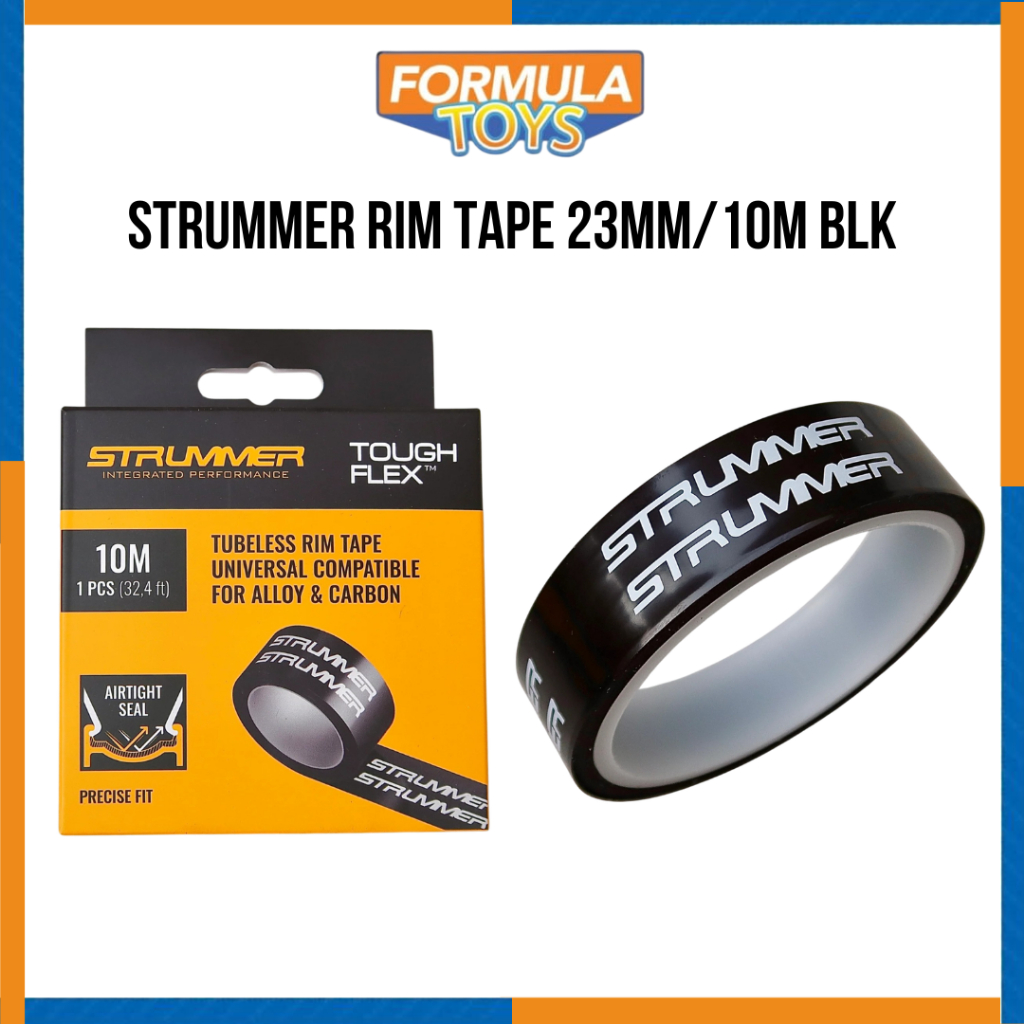 RIM TAPE/STRUMMER BICYCLE RIM TAPE 23MM/10M สีดํา