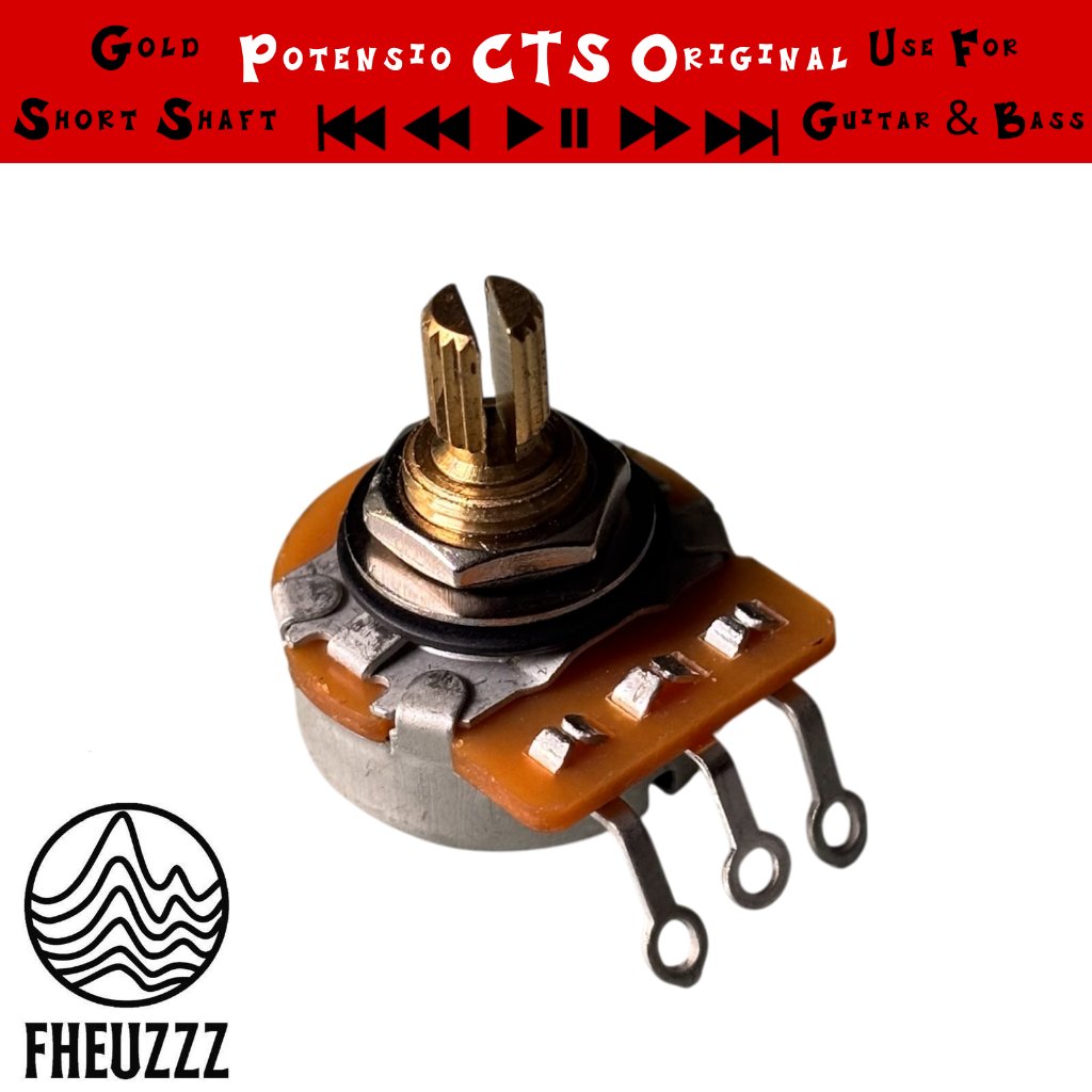 Original CTS Potentiometer สั้นแยก Silver Shaft กีตาร์เบส A250K B250K A500K B500K