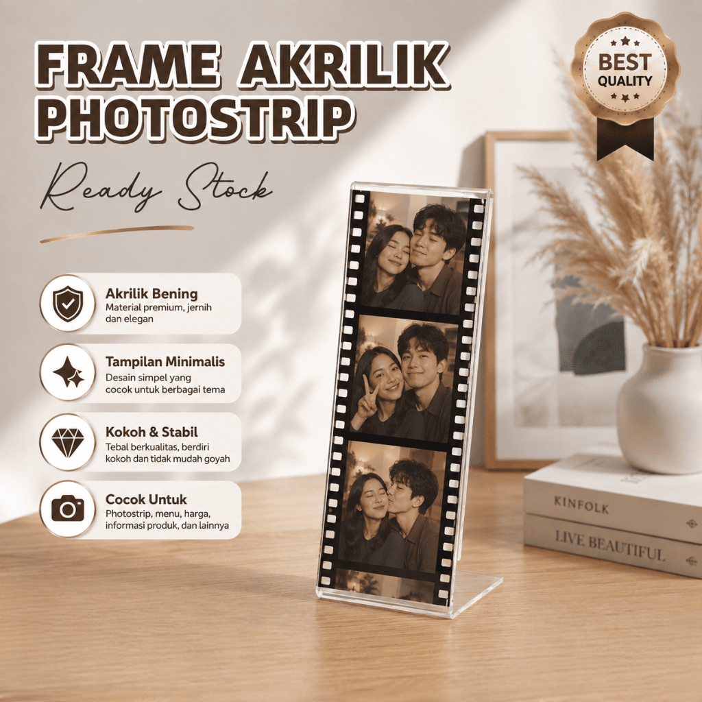 อะคริลิค Photostrip Frame กรอบรูปตาราง Photobooth Frame