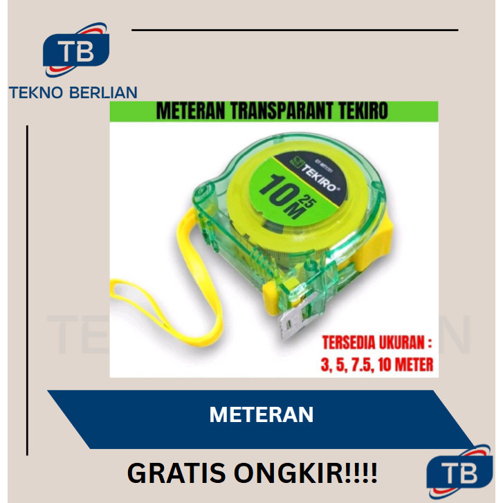TEKIRO โปร่งใสเมตร 3 5 7.5 10 เมตรความยาวเครื่องมือวัดเทปโปร่งใสม้วน Handyman เครื่องมือ 3M 5M 7.5M 