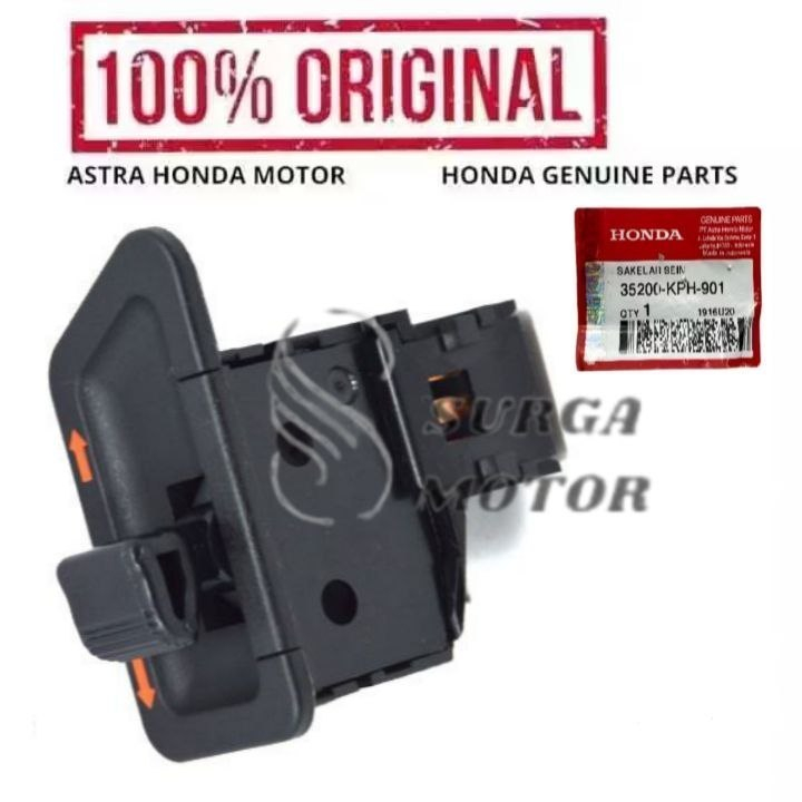 TOMBOL ไฟเลี้ยวปุ่มสวิทช์สําหรับ Kharisma Revo Supra X 125 ฉีด 2007 2008 2009 2010 2011 2012 2013 20