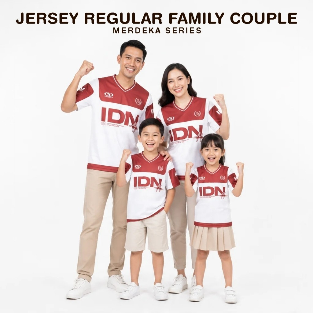 Couple Family Independence Day Dryfit เสื้อกีฬาป้องกันรังสียูวี IDN 19454