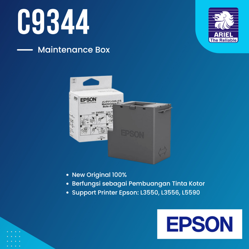 กล่องบํารุงรักษา Epson C9344 สําหรับ L3550 L3556 L5590