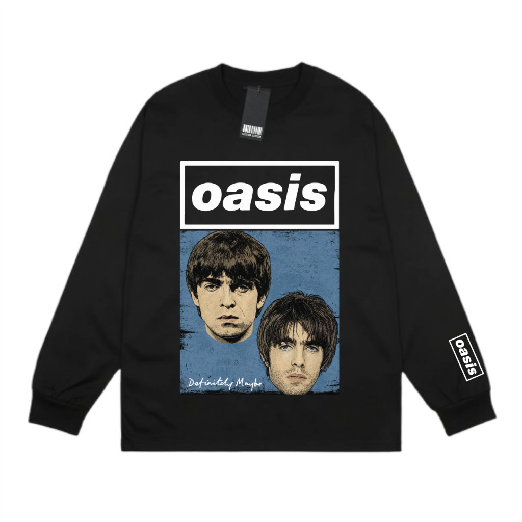 Oasis เสื้อ Oasis Band เสื้อยืดลําลอง Bigsize Oversize เสื้อแขนยาวสําหรับผู้ชายและผู้หญิง